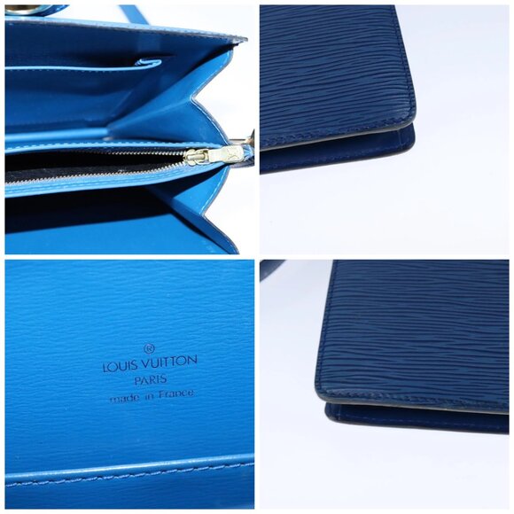 LOUIS VUITTON Epi Capuchin Shoulder Bag Blue - Picture 10 of 14